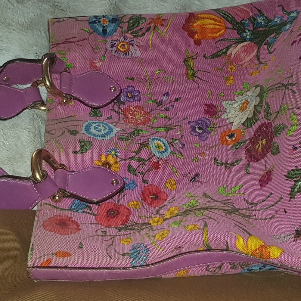 Gucci Flora Tote Raspberry - Picture 4 of 4